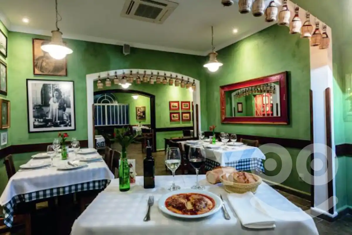 Jardim de Napoli - ambiente de tipica cantina decorada a moda Italiana