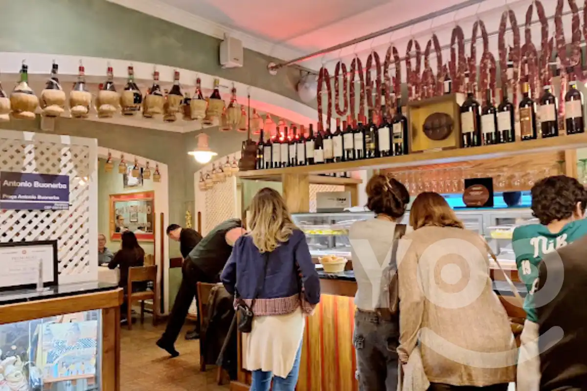 Jardim de Napoli - ambiente interior da cantina Italiana