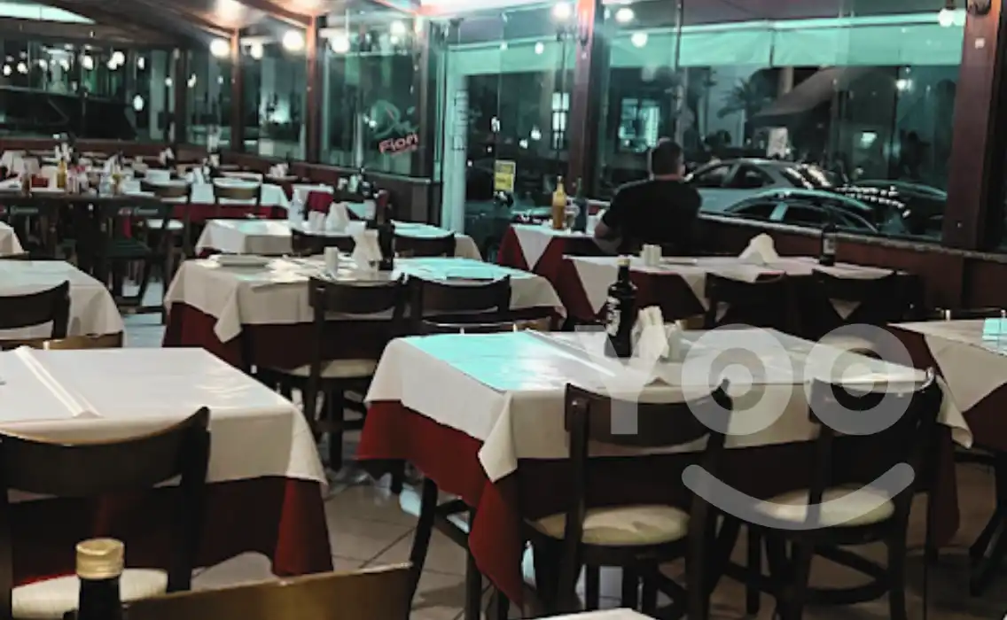 ambiente da pizzaria Di Fiori Vila Olimpia