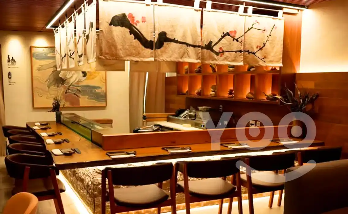 ambiente oriental do restaurante Hon Maguro