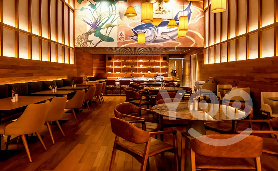 ambiente refinado do restaurante Hon Maguro Itaim Bibi
